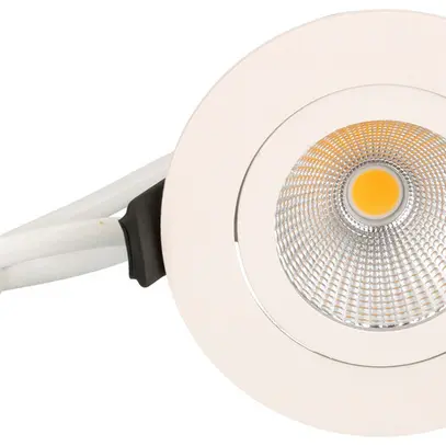 Spot LED INS maxLUCE DISC 230 7W 650lm 3000K IP44 MB REG Ø80mm bianco 36° 