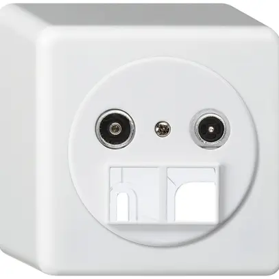 Presa multimedia AP basico TV-R 19dB 2GHz bianco 