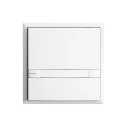 UP-Taster KNX 1-fach EDIZIOdue colore weiss RGB mit LED mit Papiereinlage 
