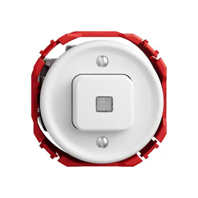 Interrupteur à poussoir lum.STANDARDdue SNAPFIX® 3/1L lent.front.LS jn bc 
