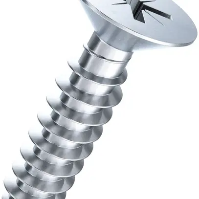 Vis à tôle tête frai.3.5×25mm Pozidriv, DIN 7982 C6, zing. 