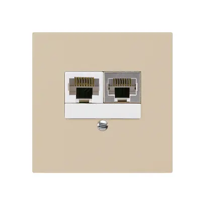 Scatola INC kallysto 2×RJ45s+u separato beige 
