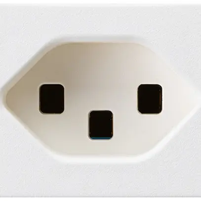 Presa INS FLF Hager tipo 23 bianco con morsetti a innesto 