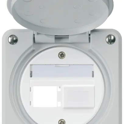 Kit di montaggio INC robusto IP55 uscita frontale per 2×R&M grigio 