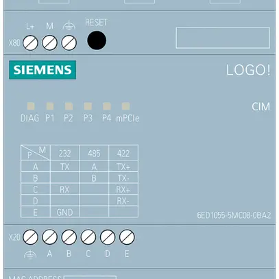 SPS-Kommunikationsmodul Siemens LOGO! CIM 4×RJ45 1×RS232 1×RS485 1×RS485 