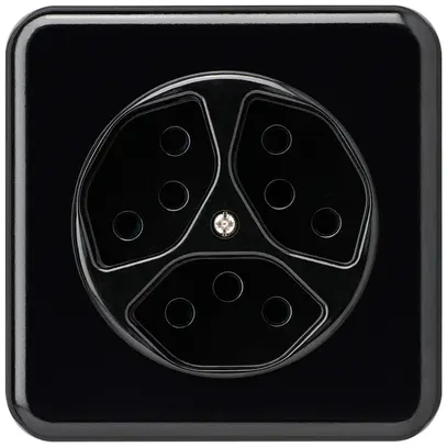 Presa INC basico 3×tipo 13 nero per BOMI 