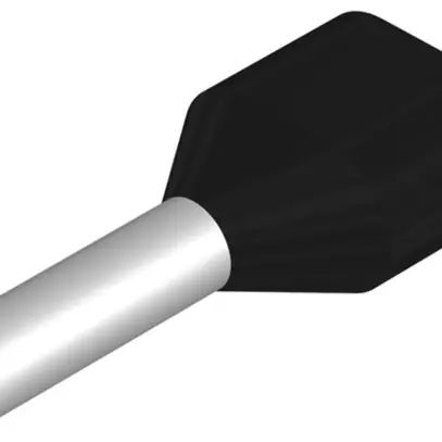 Embout de câble jumelé Weidmüller H isolé 2×1.5mm² 10mm noir DIN en vrac 