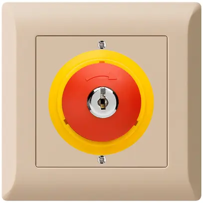 Contatto rotativo a chiave INC kallysto.line ARRESTO DI EMERGENZA beige 