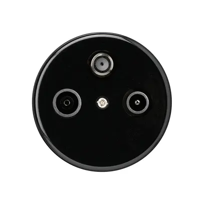 Inserto per presa INC basico TV-R-SAT nero 