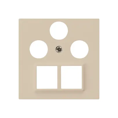 Plaque frontale HMS kallysto pour R/TV/SAT beige 