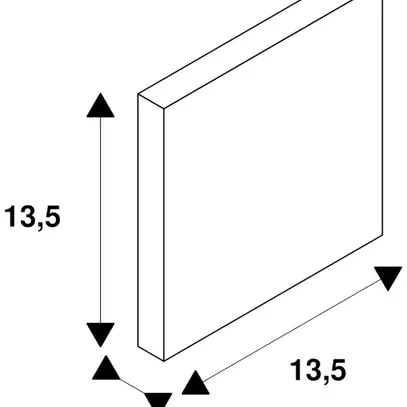 Telaio di fissaggio INS SLV p.lpda a muro INS MOBALA, 135×135×16mm perforato, ne 