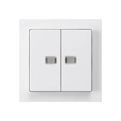 Kit frontal kallysto blanc avec 2 lentilles 60×60mm 