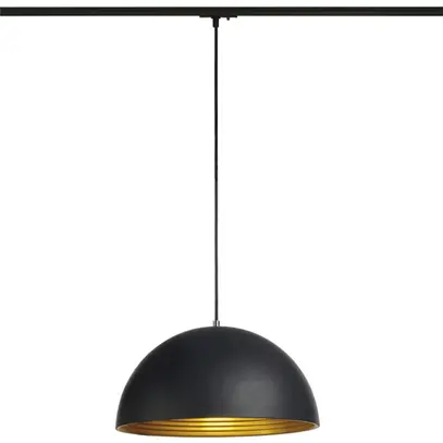 Lampada a sospens.SLV FORCHINI M E27 40W con adattatore 1-fase IP20 nero/oro 