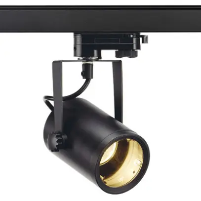Proiettore SLV EURO SPOT, GU10 25W con adattatore 3-fasi IP20 nero 