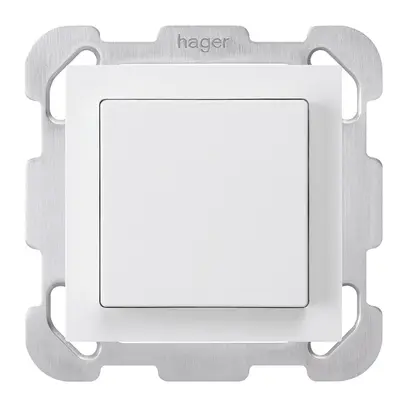 Interrupteur ENC kallysto 6/1L blanc avec plaque de fixation 