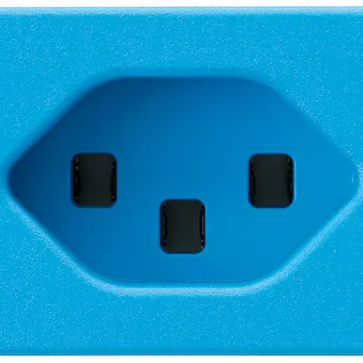 Presa INS FLF Hager tipo 23 blu con morsetti a innesto 