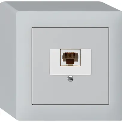 Scatola AP kallysto 1×RJ45u grigio chiaro 