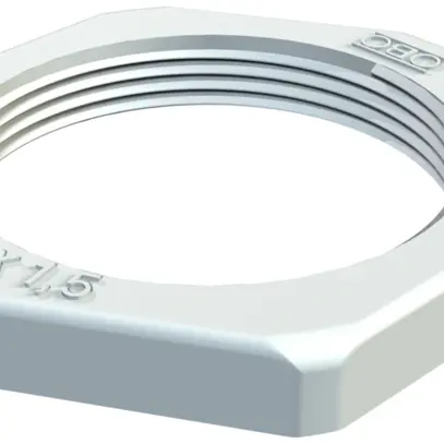 Contre-écrou Bettermann PA M25 6pans gris clair sans halogène 