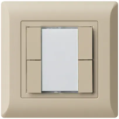 Poussoir multifonction AP kallysto.line KNX RF 4×  beige 