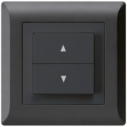 Pulsante per tapparelle INC kallysto.line nero con 2 tasti di comando 