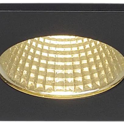Downlight LED INC SLV PATTA-I, 12W 775lm 3000K carré IP65 noir 