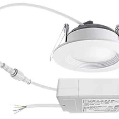 Downlight LED ESYLUX ELSA-2 Ø98 DALI 5W 3000K, 500lm, blanc 