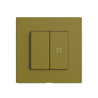 Commande pour interrupteur 1c scène/2t Edue Wiser olive 