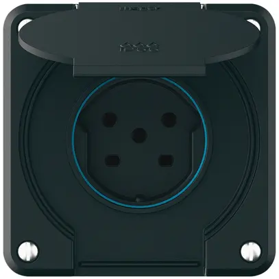 Prise ENC robusto 1×type 15 IP55 noir 