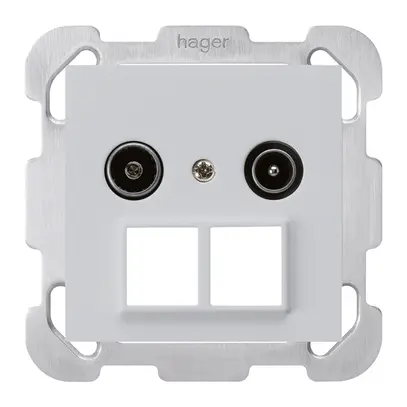 Prise d'antenne ENC R/TV HMS kallysto B 14dB gris clair 