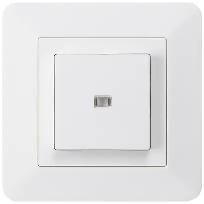 Pulsante luminoso INC kallysto.trend A-R/2P bianco 