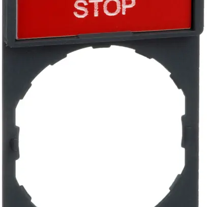 Plaquette Schneider Electric Stop 