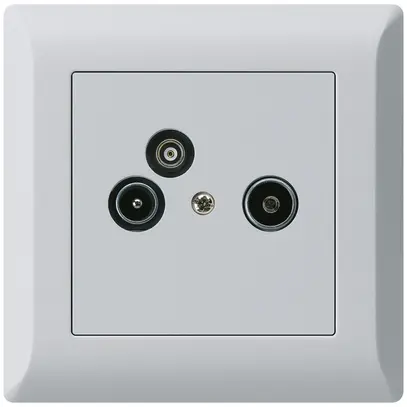 Prise pour antenne ENC R/TV/données kallysto.line 2GHz 10.5db gris clair 