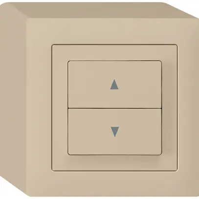 Interruttore per tapparelle AP kallysto 2 tasti di comando beige mors.innesto 