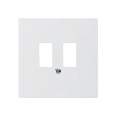 Plaque frontale kallysto pour prise USB blanc 