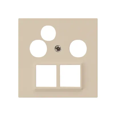 Placca frontale HMS kallysto per R/TV-dati beige 