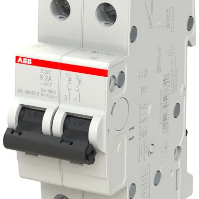 Disjoncteur ABB S202-K2 2A 6kA 