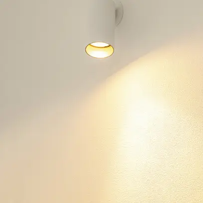 Spot SLV KAMI GU10 1×0…10W Ø55×125mm blanc/or 