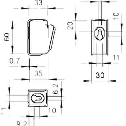 Support de câble Bettermann 15×NYM3×1.5 A4 