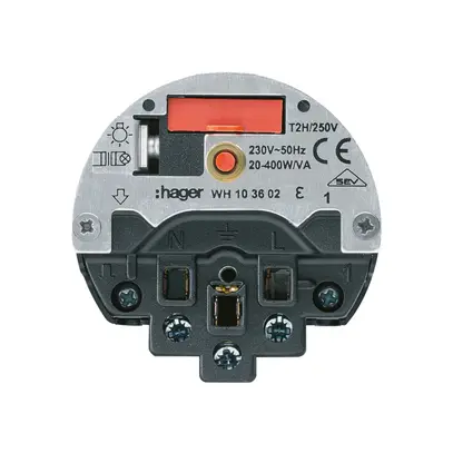 Inserto combinazione I varialuce+T13 E Hager ritardo fase asc.20…400W/VA 