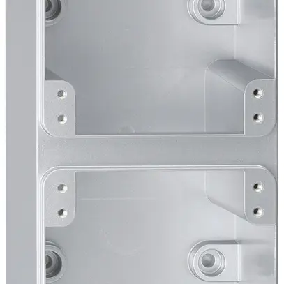 Boîtier AP robusto 2×1 aluminium 86×180×48mm 