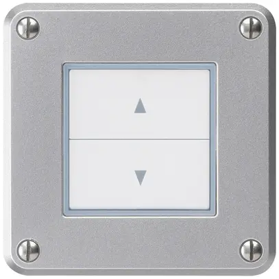 Interrupteur pour stores ENC robusto IP55 aluminium avec 2 touches de fonction 