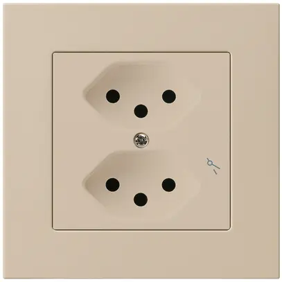 Prise ENC kallysto.pro 2×T13/1 beige 