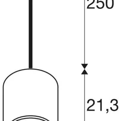 Lampada a sospensione SLV PANTILO 20 E27 15W Ø200×213mm rame/vetro 