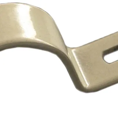 Bride Plica 1 vis M16 acier laqué gris clair 