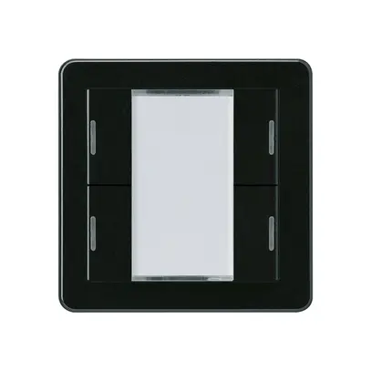 Pulsante Hager basico A KNX quadruplo LED nero 
