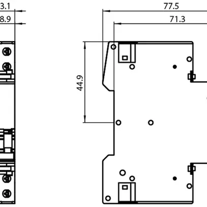 Contatto ausiliario Siemens SENTRON 5ST3 per 5SL/5SY/5SP/5TL1/5SU1/5SV, 2Ch 