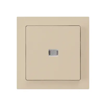 UP-Leuchtschalter kallysto 6/1L beige 