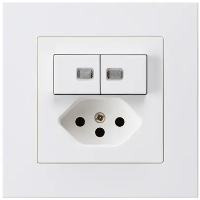 Combinazione luminosa INC kallysto.pro 2×A-R/1P+T13 bianco prot.bambini 2 lenti 