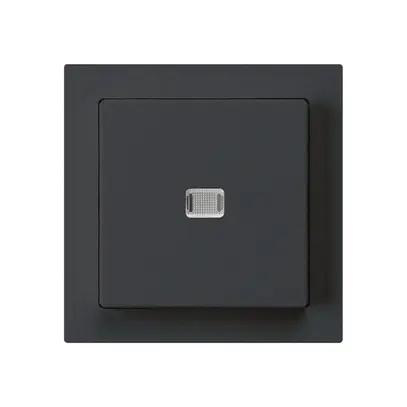Interruttore pulsante luminoso INC kallysto 6/1P nero 