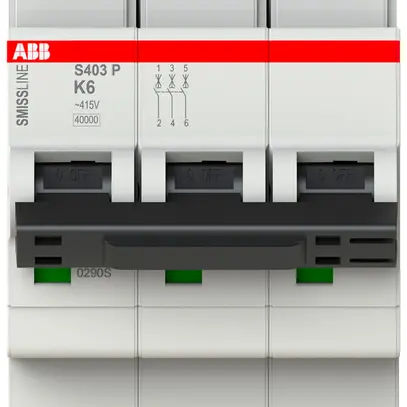 Disgiuntore SMISSLINE TP, 3L, K, 6A, 40kA 